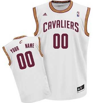 Men & Youth Customized Cleveland Cavaliers White Jersey